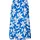 Faltenrock Floral Blau 38