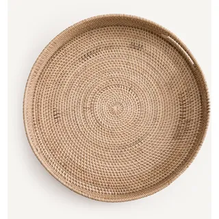 Am.pm Tablett Bibéco, Rattangeflecht Rattan natur