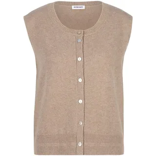 Strickweste aus Schurwolle und Kaschmir Peter Hahn beige, 40