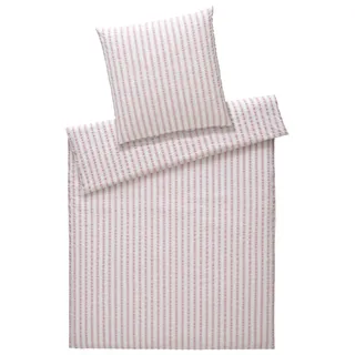 ELEGANTE Svaneke Gestreift Pink 135 x 200 cm + 80 x 80 cm