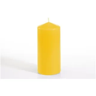 Papstar Stumpenkerze 6 x 13 cm goldgelb