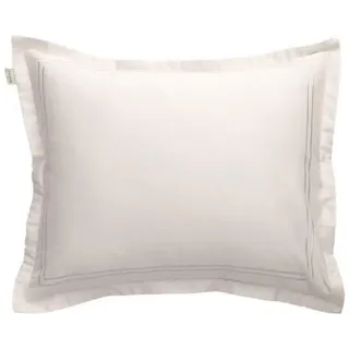 Gant Bettwäsche Gant Home Kopfkissenbezug Sateen Stitch White Sand (80x80cm)