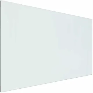 vidaXL Feuerstelle Glasplatte 80 x 50 cm Glas Transparent