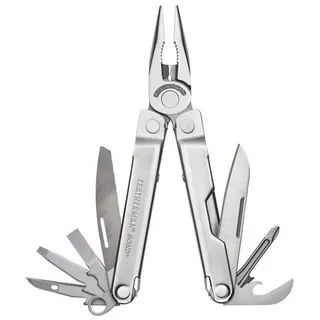 Leatherman Bond Multitool 14 Werkzeuge Edelstahl silberfarben