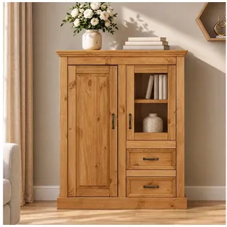 OTTO home Vitrine Selma 100 x 38 x 120 cm Beige
