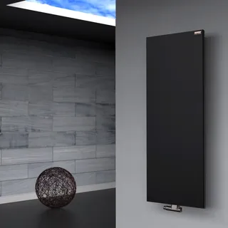 Badheizkörper Design Mirror Steel 2, 120x47 cm, 799 Watt, schwarz (Heizkörper)
