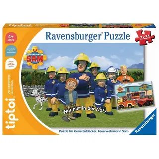 Ravensburger tiptoi Puzzle für kleine Entdecker: Feuerwehrmann Sam