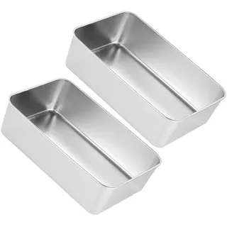 FUNOMOCYA Brotbackform-set Kastenformen Zum Backen Rechteckige Kuchenform Edelstahl Nicht Zu Reinigen