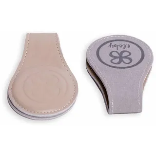 Cloby CBY-CP1-BE Magnet Clips 2er Set Leder beige / Canvas grau
