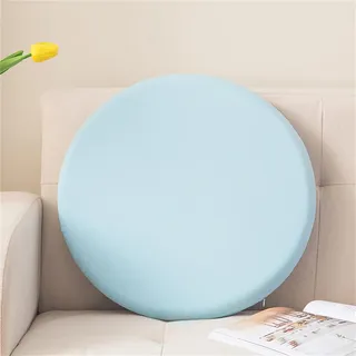 PEIHUODAN Sitzkissen Rund Memory Schaum Bodenkissen Kinder Weich Waschabar Abnehmbares Rund Stuhlkissen Kissenbezug Für Indoor Büro Stuhl Outdoor Gartenstühle Sitzpolster (Blau,30x3cm)