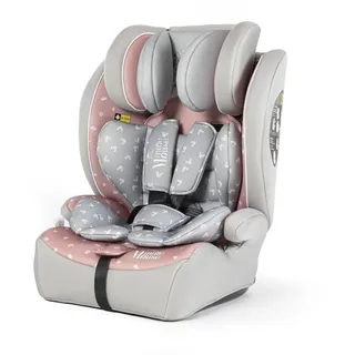 tataway Minnie Mouse I-SIZE R129 Auto-Rücksitz. Kindersicherheitsheber mit einer Höhe von 76 bis 150 cm. Verstellbare Kopfstütze und zusätzliche Polsterung.