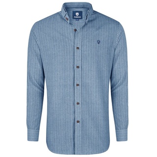 Almbock Trachtenhemd Herrenhemd Florian blau-weiß-gestreift blau|weiß S