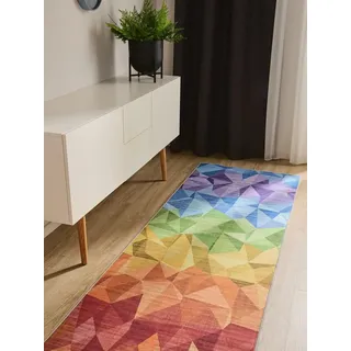 benuta George Kurzflorteppich 80 x 240 cm Multicolor