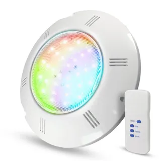 Paradies Pool Seamaid Flachscheinwerfer LED RGB inklusive Fernbedienung 17 Watt 510 Lumen 15.000 Betriebsstunden Strahler Poolbeleuchtung