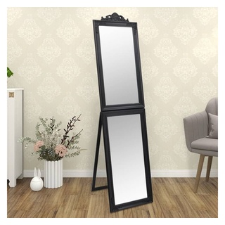 vidaXL Spiegel Standspiegel Schwarz 45x180 cm (1-St) schwarz 45 cm x 180 cm x 6.5 cm