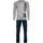 Kinder Teens Baumwolle Blau/Grau 188