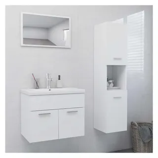 vidaXL Badmöbel-Set 2-tlg. Weiß