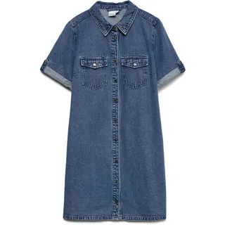 Vero Moda Jeanskleid Kurzes Kleid Blau M