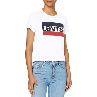 Levi's Damen The Perfect Tee T-Shirt,Sportswear Logo White,XS