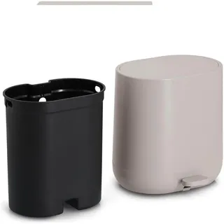 Zeller Treteimer 6 l Creme