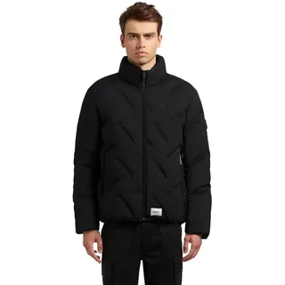 khujo Herren warme Winterjacke kurze Steppjacke mit auffälliger Steppung und warm wattiertem Stehkragen Clover S-XXL - L