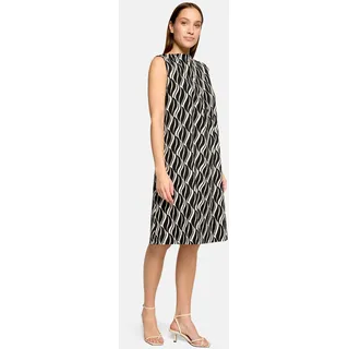Betty Barclay Sommerkleid A-Linien Schwarz/Beige 38
