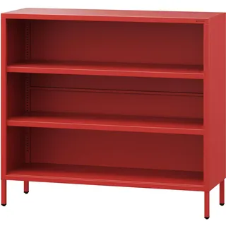 Jan Nowak Bücherregal 100 x 90 x 35 cm Rot