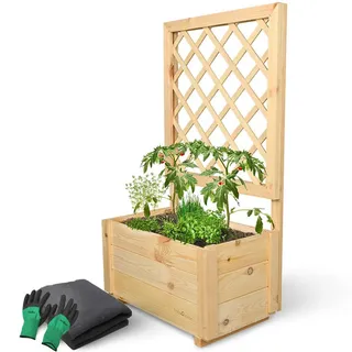 holz4home® Pflanzkasten mit Rankgitter S S