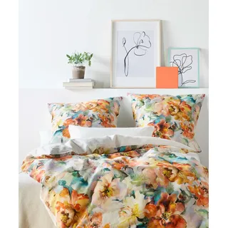 fleuresse Bettwäsche Provence Cassis Halbleinen (344413) (1 x 80x80 + 1 x 135x200 cm), 344413-0009