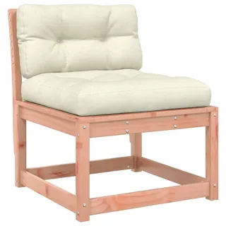 vidaXL Gartensofa Loungesofa braun/weiß