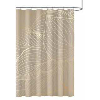 Sanilo Duschvorhang Hosta 180 x 200 cm goldfarben