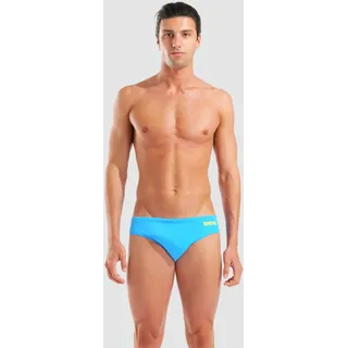 Team Badehose Slip Herren Einfarbig - Turquoise-yellow Star - 4