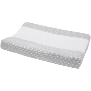 Meyco Baby Wickelauflagenbezug Little Dots Grey (100% Baumwolle, 1-tlg), 50x70cm grau