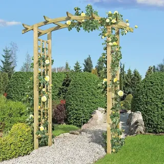 Gartenpirat Pergola Rosenbogen 160 x 72 x 210 cm Braun