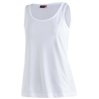 Maier Sports Funktionsshirt Petra Damen Tank-Top für Sport und Outdoor-Aktivitäten, ärmelloses Shirt weiß