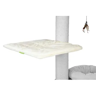 Kratzbaumland Ersatzbezug passend für Natural Paradise Liegemulde eckig Ersatzteil (2 Stück)(Creme - Edelplüsch)