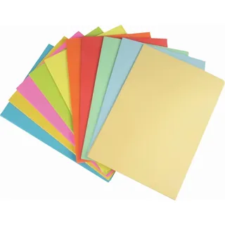 hdmirrorr 100 Blatt farbiges Druckerpapier / 10 Farben - pastell,neon,intensiv Farben