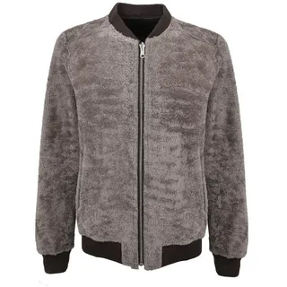 Hollert Wendejacke Wendbare leichte Shearling Felljacke Leif Camel Übergangsjacke braun L