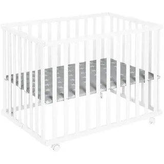 roba roba® Laufgitter »Little Stars, weiß, 74x100 cm, mit Folienboden