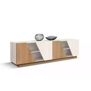 JVmoebel Sideboard Sideboard Luxus neu schaukelnd Modern Wohnzimmer Material Holz (Sideboard), Made in Italy weiß