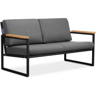 konsimo® TRIBO Loungesofa grau/schwarz