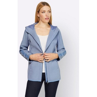 heine Blusenblazer Strickblazer blau 42