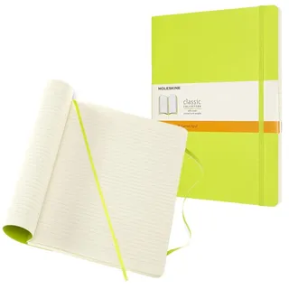 Moleskine Notizbuch Classic Collection flexibler Einband ca. DIN A4 liniert, hellgrün Softcover 192 Seiten