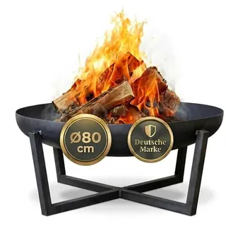 SOUK ONE Feuerschale Madrid 80 cm, Feuerschale - Feuerstelle für den Garten, Feuerschalen, Terrasse und Balkon, Feuertonne und Feuerkorb (Ø 80cm Madrid)