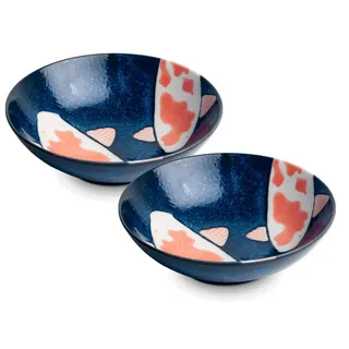 WESTCRAFT Koi-Bowls ASIATICA Blau 2-tlg.