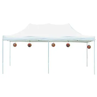 TOOLPORT Faltpavillon Economy 3 x 6 m ohne Seitenteile weiß 581849