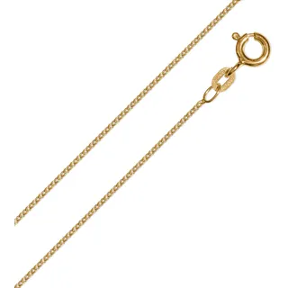 Goldkette ONE ELEMENT "Halskette aus 333 Gelbgold Ø 1,1 mm" Halsketten Gr. 38, Gelbgold 333, goldfarben (gold) Damen Goldketten Gold Schmuck Rundankerkette