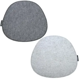 Dune Design DuneDesign Filz Sitzkissen 40 x 37 cm Grau