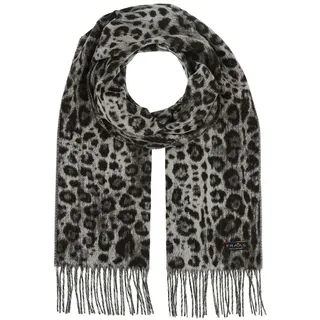 FRAAS Schal Scarf with Animal-Print Grey