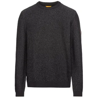 CAMEL ACTIVE Herren Strickpullover aus einem Baumwollmix Dunkelgrau Menswear-XL
